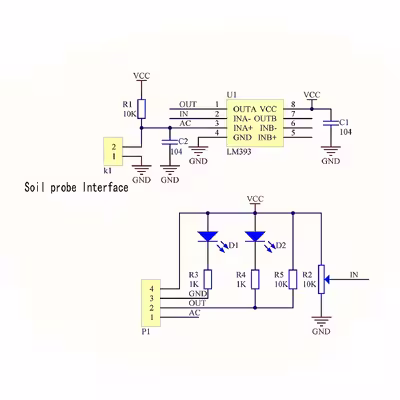 ماژول سنسور رطوبت سنج خاک مدل AHN-72