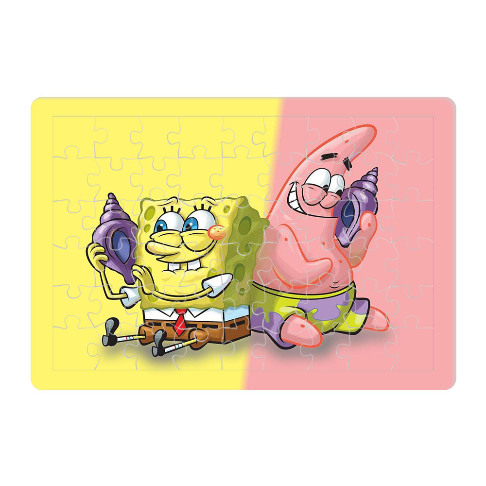 پازل 54 تکه طرح باب اسفنجی مدل P1230