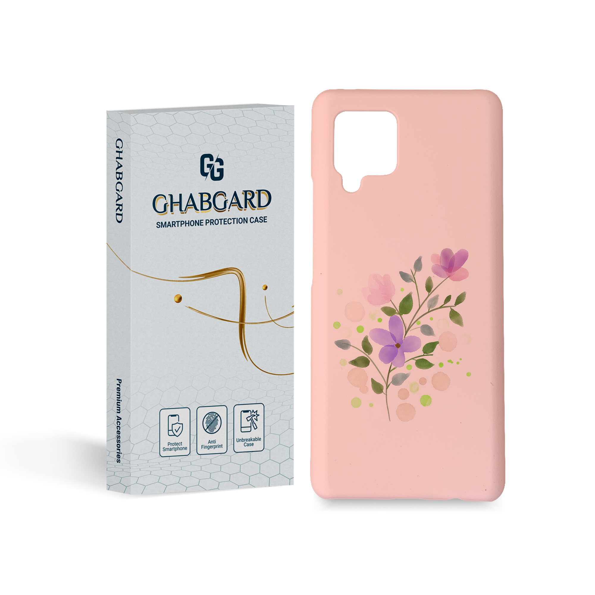 کاور قاب گارد مدل گل مناسب برای گوشی موبایل سامسونگ Galaxy A42  