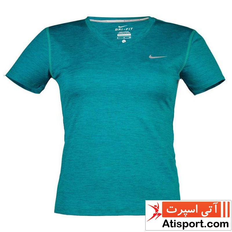 تی شرت ورزشی زنانه nike flax green