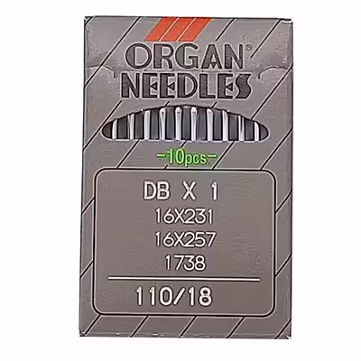 سوزن چرخ خیاطی ارگان مدل DBx1 110/18 کد 1018 بسته‌ 10عددی