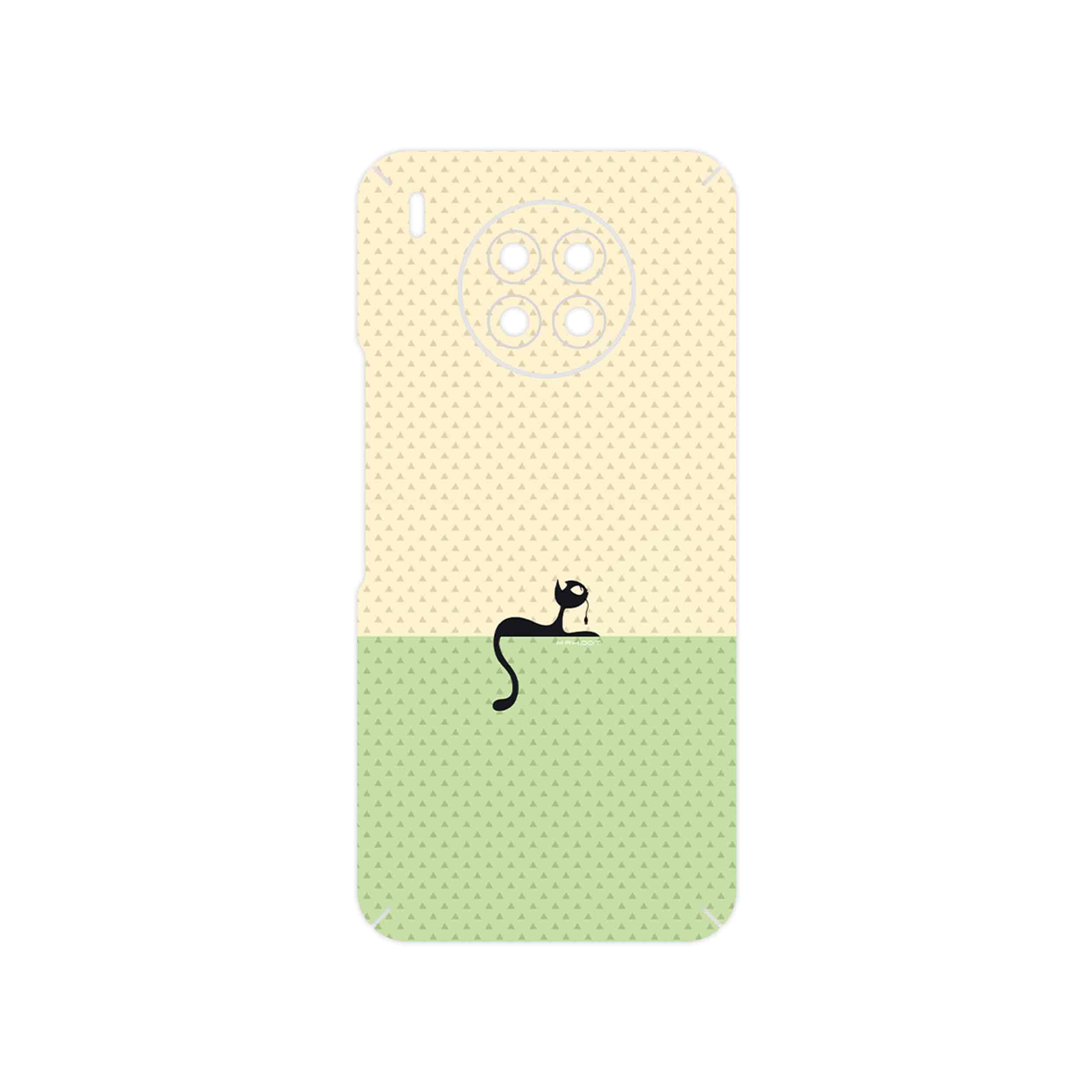 برچسب پوششی ماهوت مدل Minimal Internet Cat Icon مناسب برای گوشی موبایل آنر 50 Lite