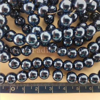 مروارید سنگی سایز 8 سرمه ای روشن