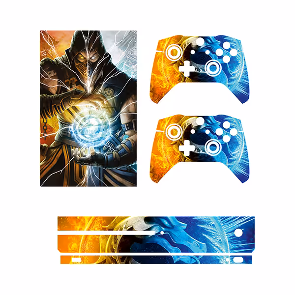 برچسب کنسول بازی Xbox one s توییجین وموییجین مدل 01 Mortal Kombat مجموعه 5 عددی