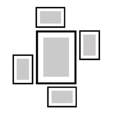 قاب عکس بکلیت مدل پاسپارتو کد 215-12 مجموعه 5 عددی