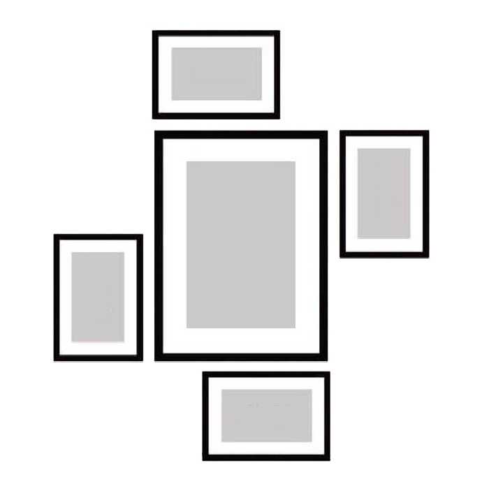 قاب عکس بکلیت مدل پاسپارتو کد 215-12 مجموعه 5 عددی