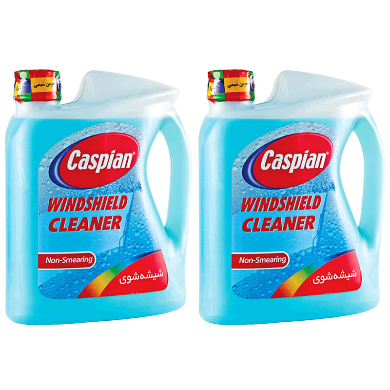 محلول شیشه شوی خودرو کاسپین مدل Non-Smearing حجم 4 لیتر بسته 2 عددی | کالا مکس