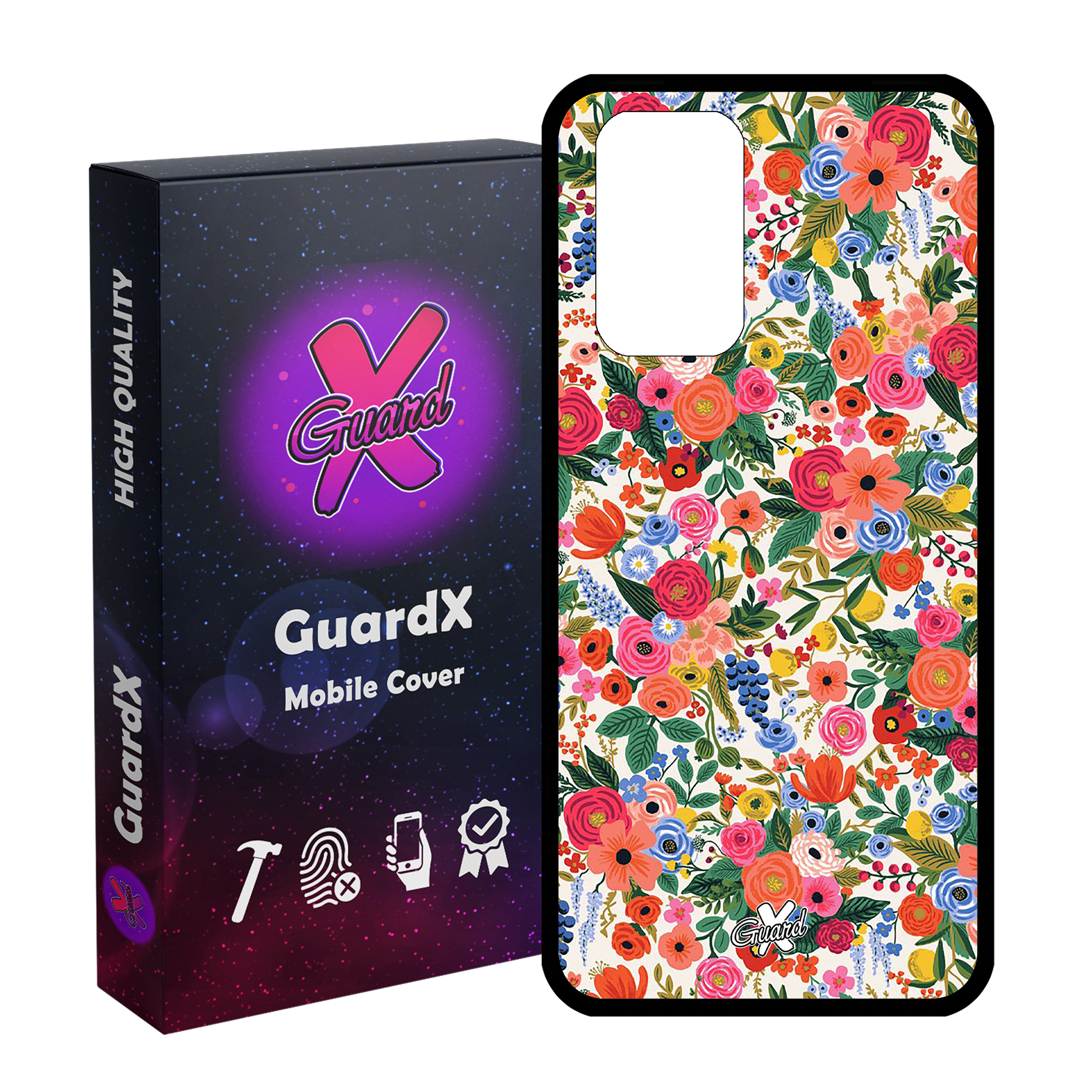 کاور گارد ایکس طرح گل مدل Glass10247 مناسب برای گوشی موبایل شیائومی Redmi Note 10 Pro / Note 10 Pro Max