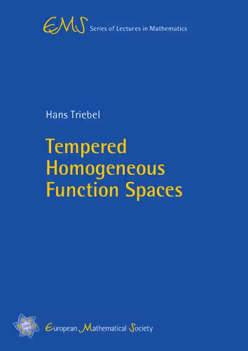 خرید و دانلود نسخه کامل کتاب Tempered Homogeneous Function Spaces