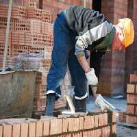 خرید و دانلود عکس Construction mason worker bricklayer کد 13836 | پیک فاکس | Pic Fox
