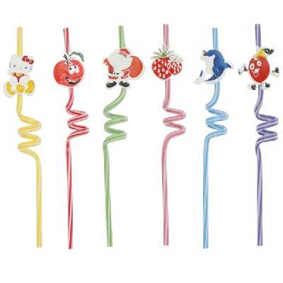 نی نوشیدنی مدل فرمی عروسکی کد IL 191 بسته 6 عددی