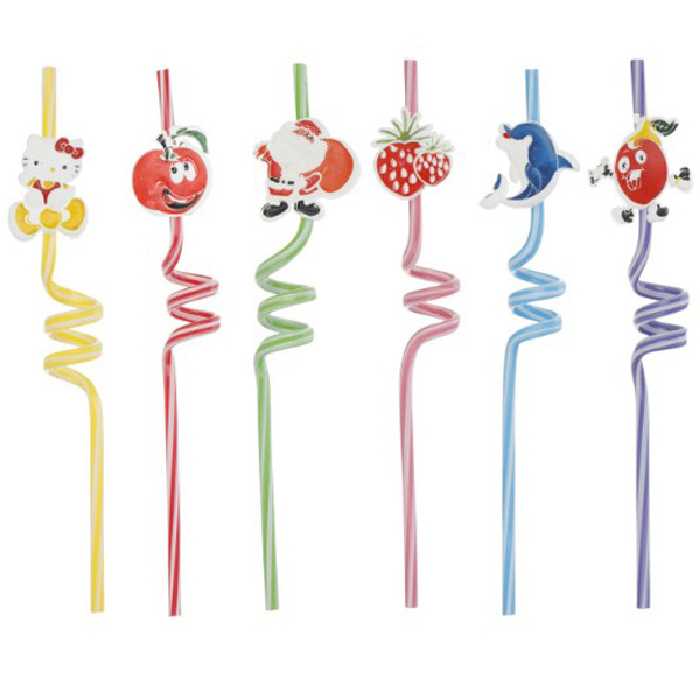 نی نوشیدنی مدل فرمی عروسکی کد IL 191 بسته 6 عددی