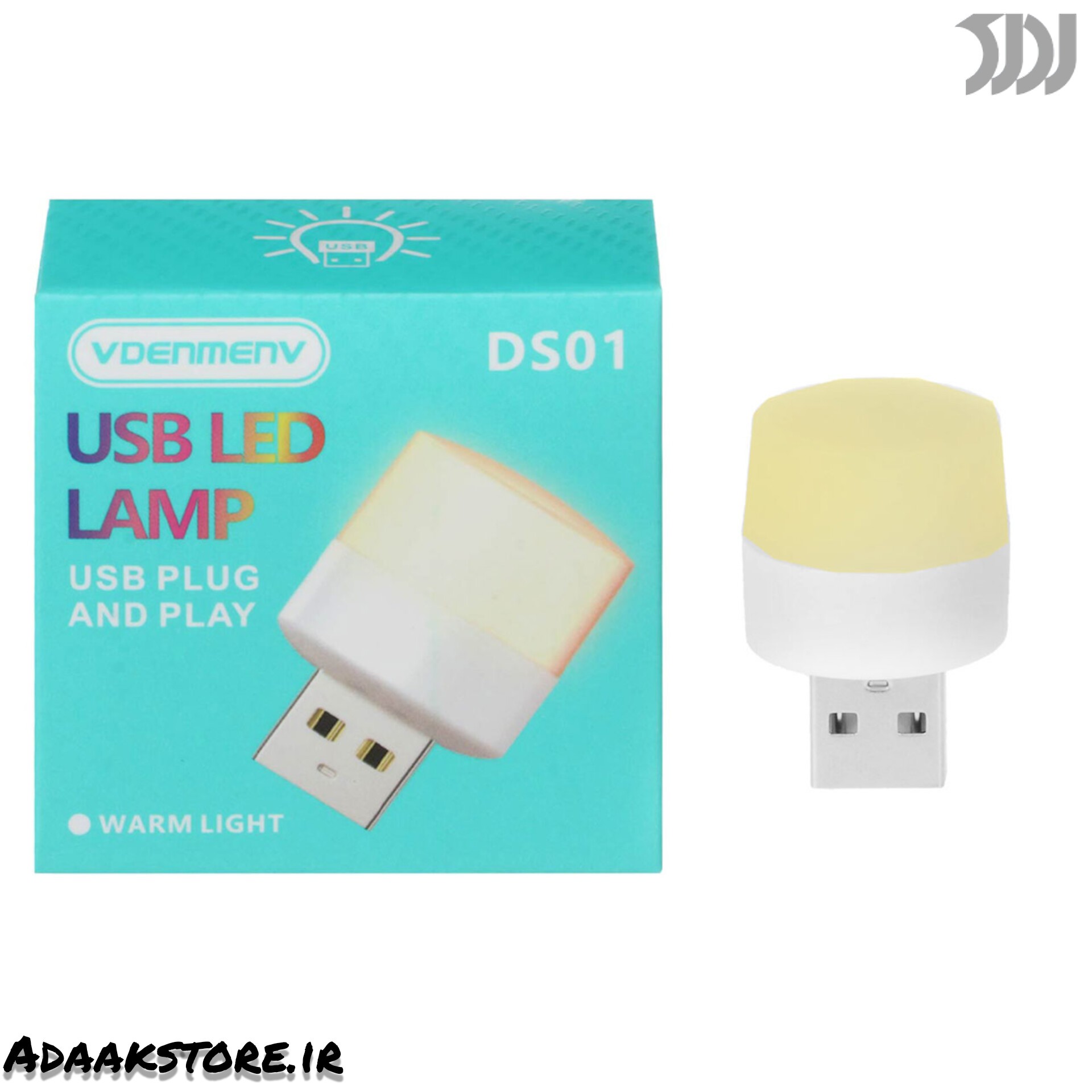لامپ DENMEN LED USB مدل DS01 - آفتابی - CH