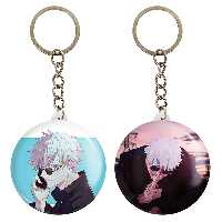 جاکلیدی خندالو مدل گوجو ساتورو انیمه جوجوتسو کایزن کد 1109911094 مجموعه 2 عددی