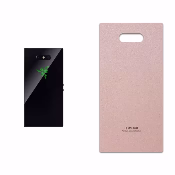 برچسب پوششی ماهوت مدل Rose Gold Leather مناسب برای گوشی موبایل ریزر Phone 2