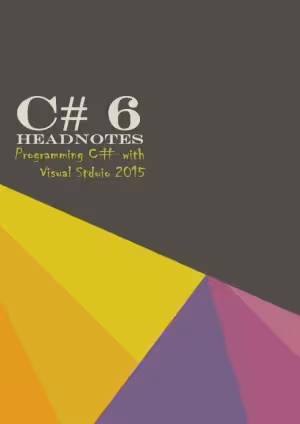 خرید و دانلود نسخه کامل کتاب C# 6 Headnotes Programming C# with Visual Studio 2015