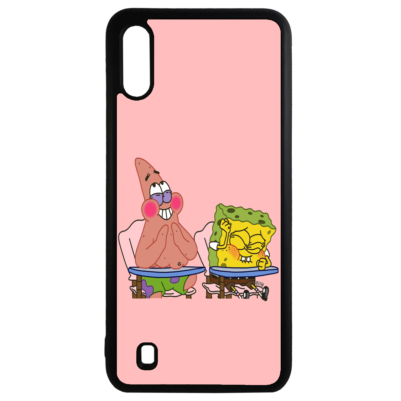 کاور طرح باب اسفنجی و پاتریک کد 110646 مناسب برای گوشی موبایل سامسونگ galaxy a01