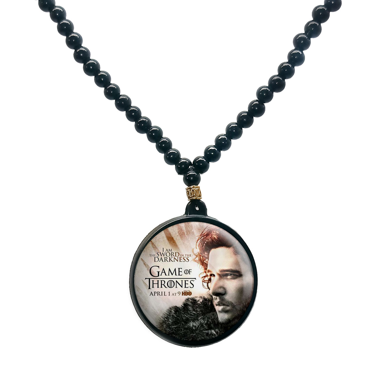 گردنبند پرمانه طرح بازی تاج و تخت کد pmd.2364 مدل دو طرفه