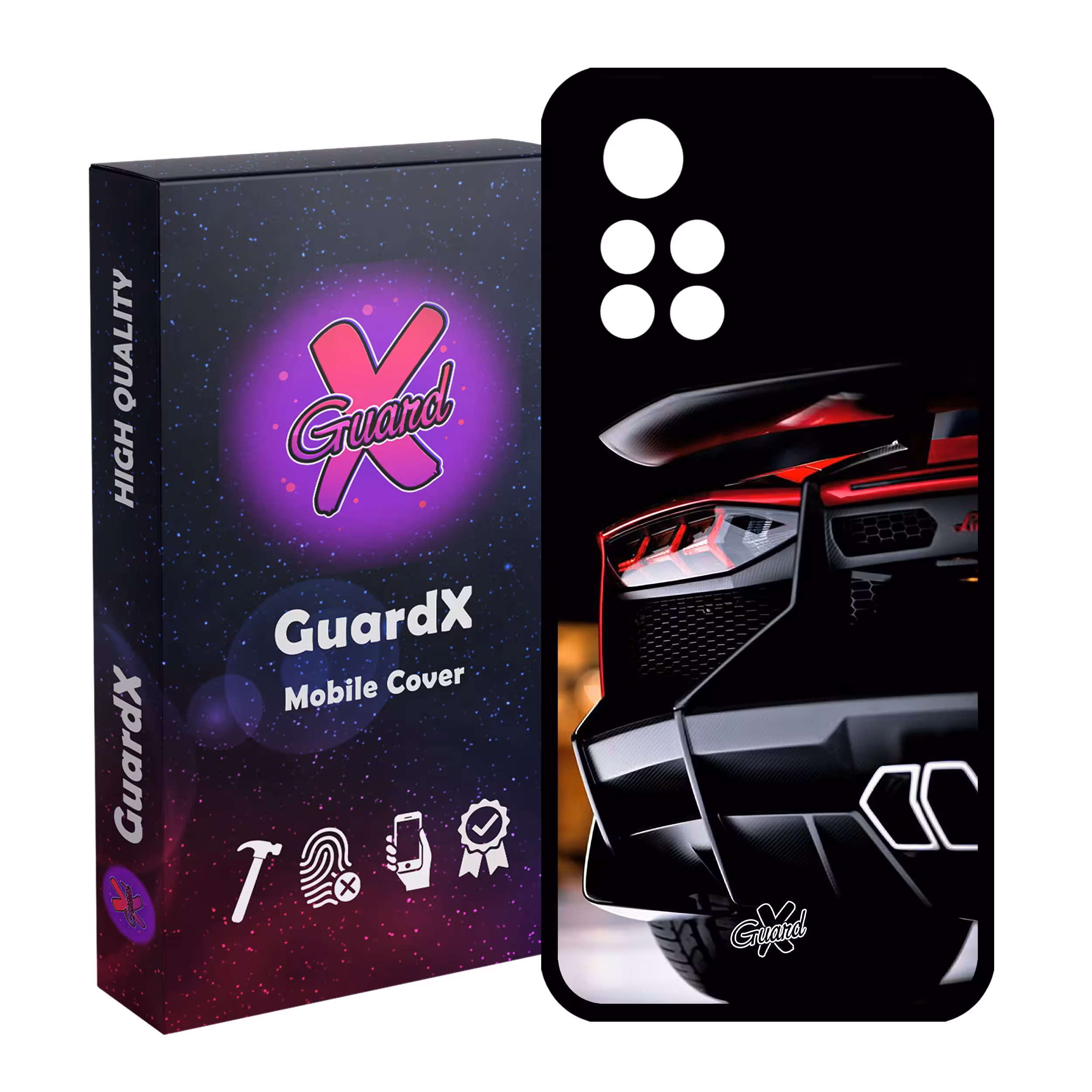 کاور گارد ایکس طرح Lamborghini مدل Glass10336 مناسب برای گوشی موبایل شیائومی Poco M4 Pro 5G/Redmi Note 11T 5G/Redmi Note 11S 5G