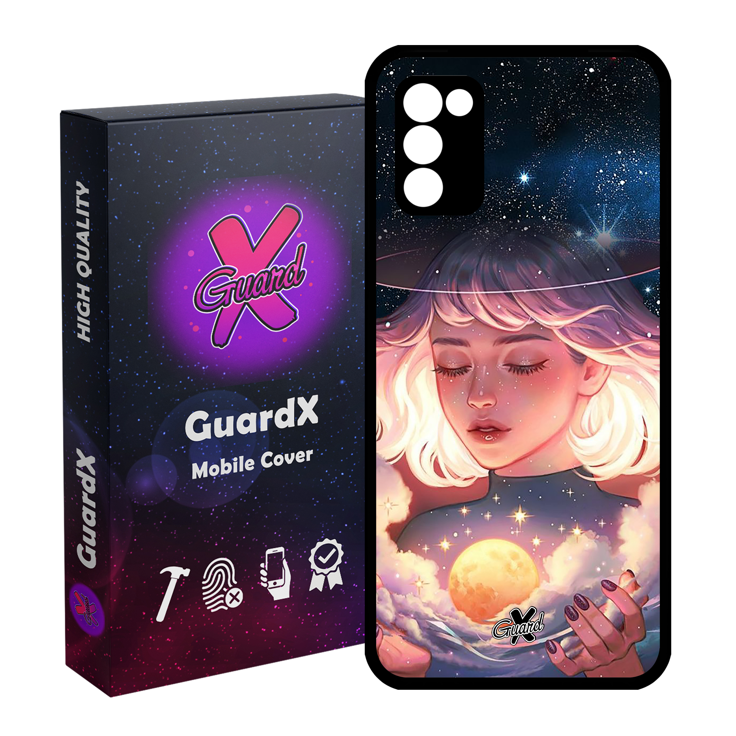 کاور گارد ایکس طرح Girl مدل Glass10059 مناسب برای گوشی موبایل سامسونگ Galaxy A02s / M02s