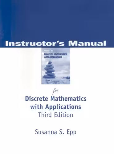 خرید و دانلود نسخه کامل کتاب Instructor's manual for Discrete Mathematics with Applications Third Edition