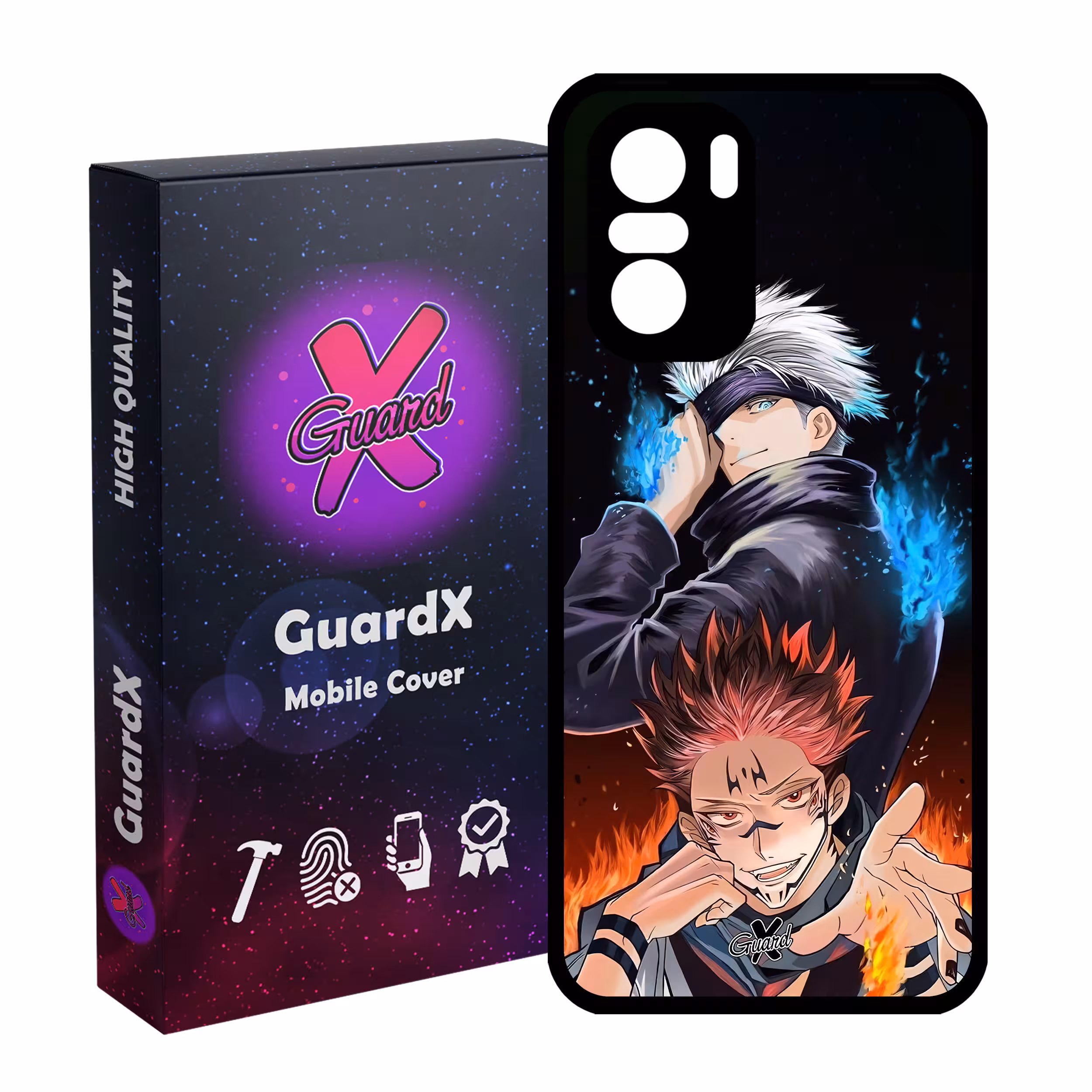 کاور گارد ایکس طرح جوجوتسو کایسن انیمه مدل Glass10572 مناسب برای گوشی موبایل شیائومی Poco F3/MI 11X/MI 11X Pro/Redmi K40/K40 Pro