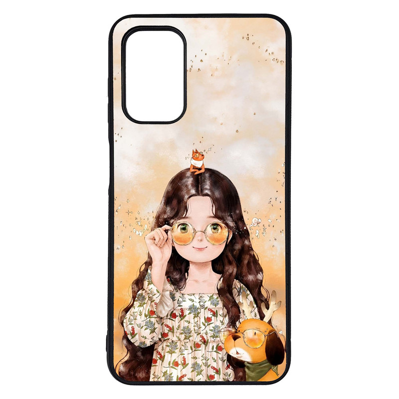 کاور طرح دختر کد G-214 مناسب برای گوشی موبایل سامسونگ Galaxy A13 4G | دیجی قاب دونی