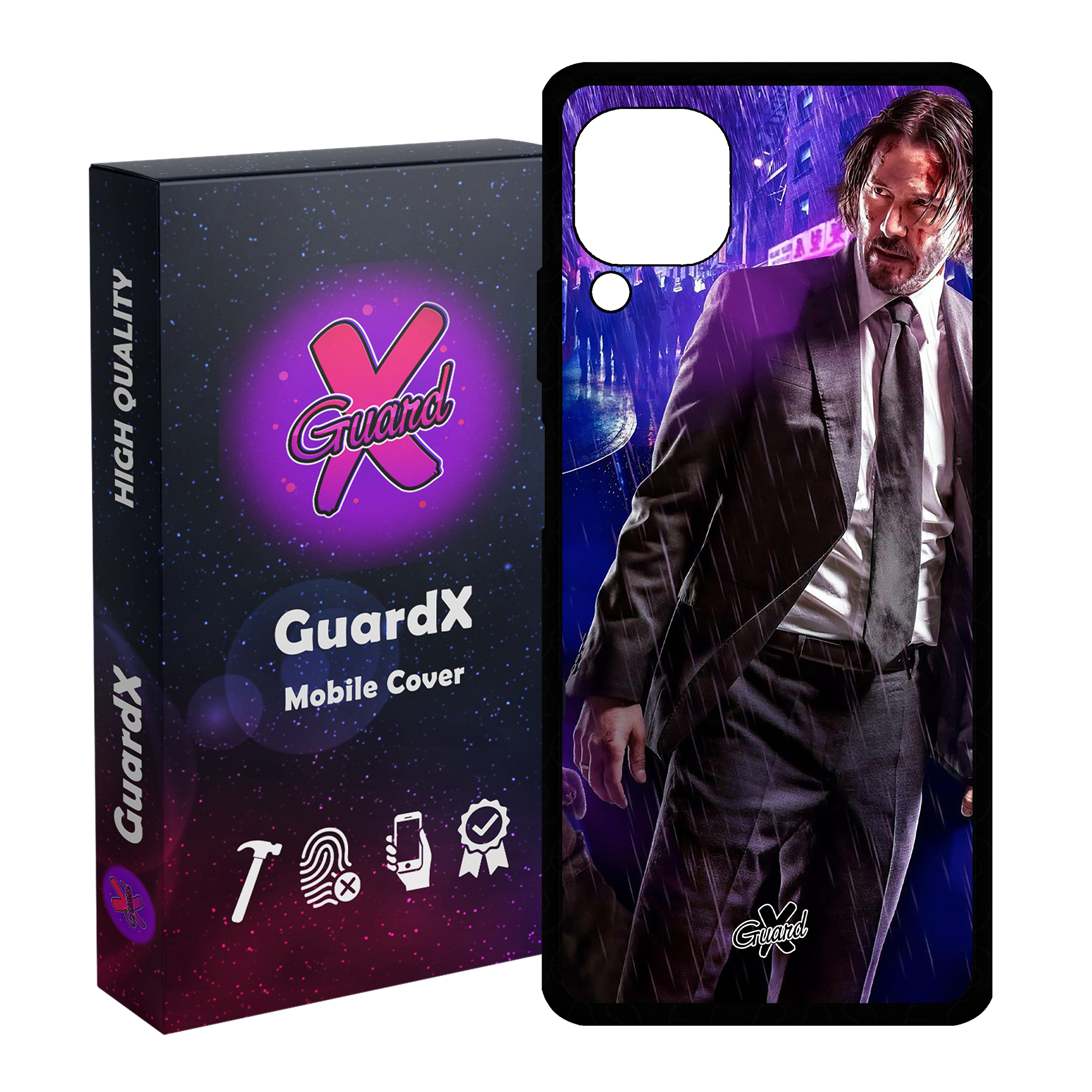 کاور گارد ایکس طرح John Wick مدل Glass10124 مناسب برای گوشی موبایل هوآوی Nova 7i / Nova 6 SE / P40 Lite