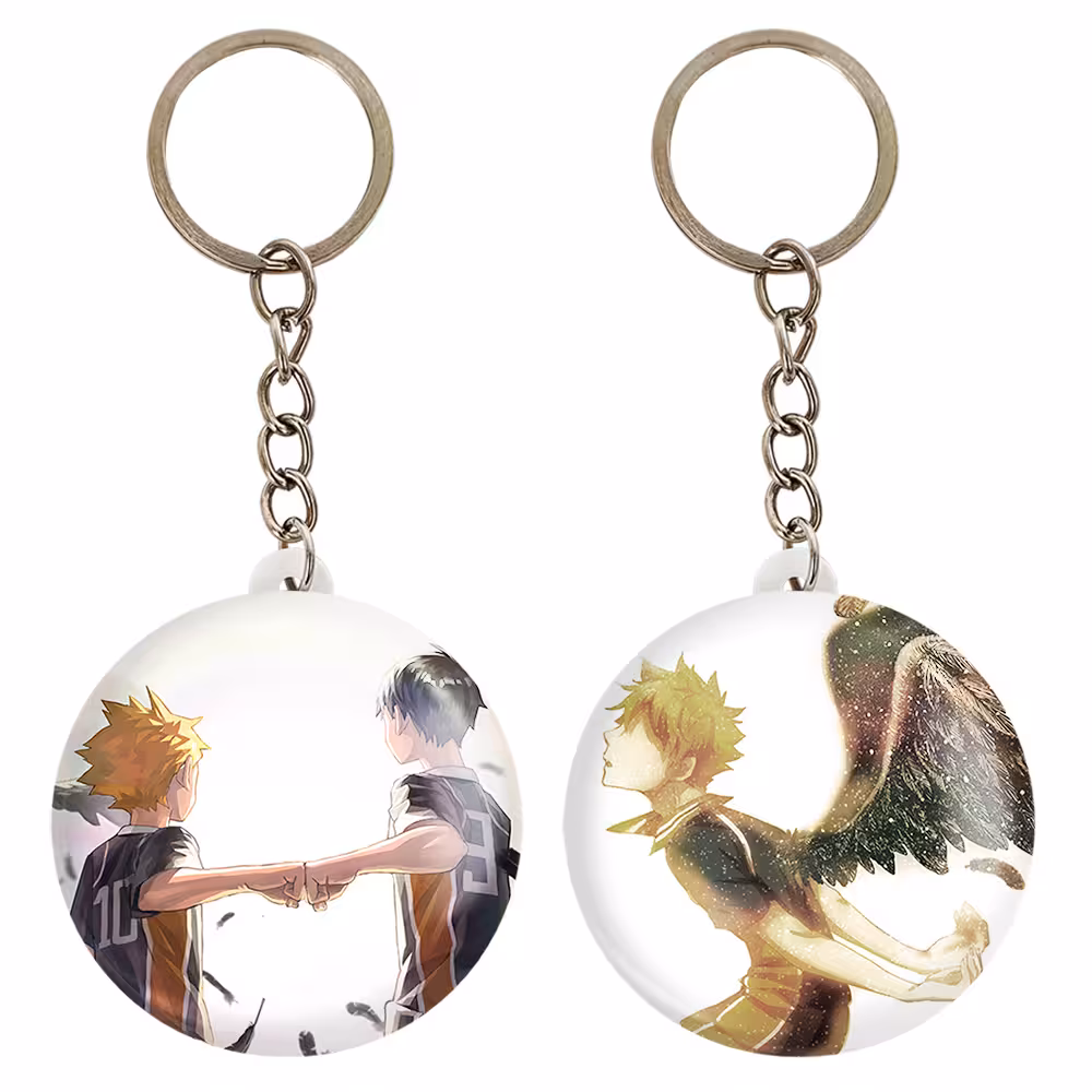 جاکلیدی خندالو مدل کاگیاما و هیناتا شویو انیمه هایکیو Haikyu کد 1774117747 مجموعه 2 عددی