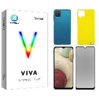 محافظ صفحه نمایش حریم شخصی جانبو مدل Viva مناسب برای گوشی موبایل سامسونگ Galaxy A12  به همراه محافظ پشت گوشی | کالا برتری