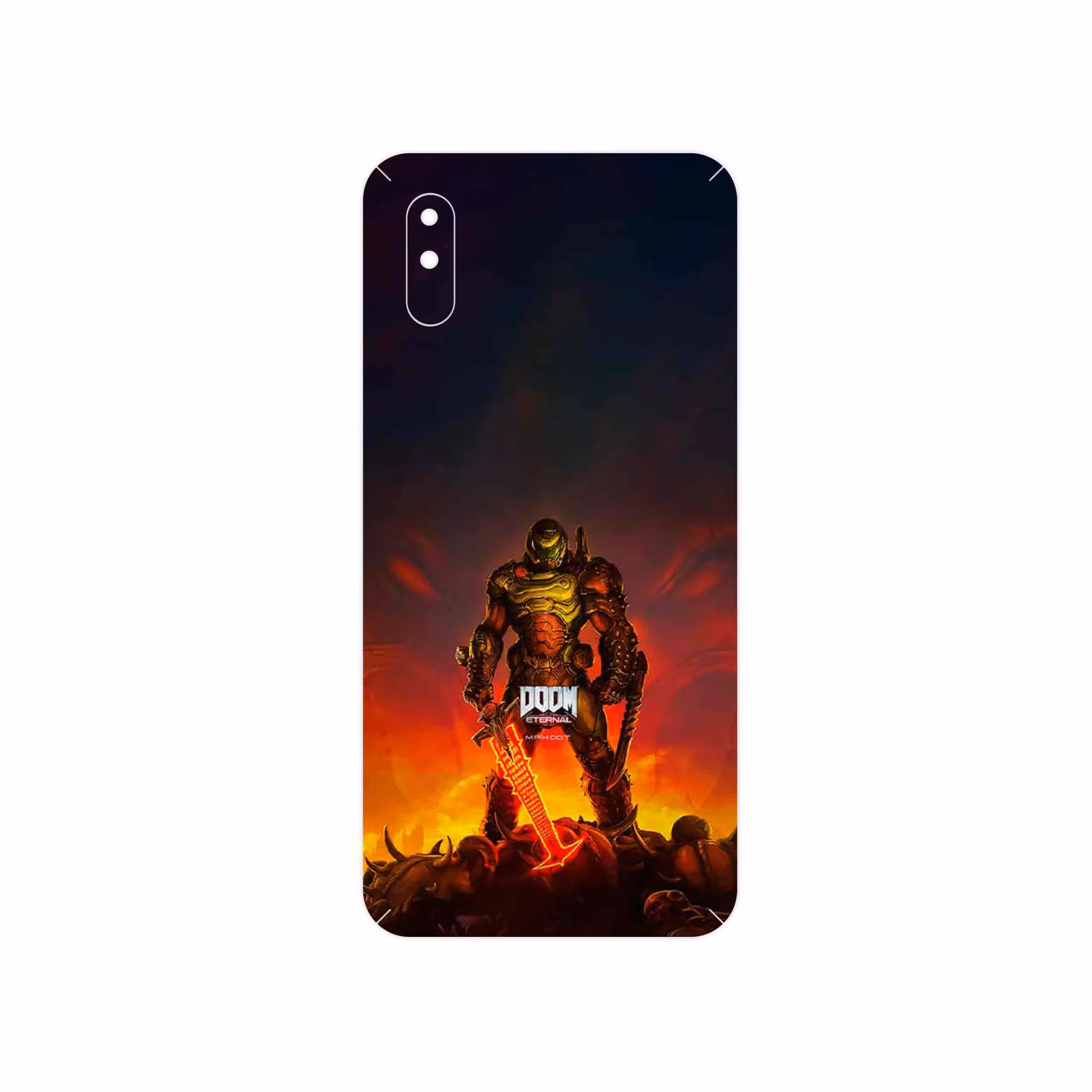 برچسب پوششی ماهوت مدل DOOM Game Series مناسب برای گوشی موبایل شیائومی Redmi 9i Sport