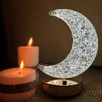 آباژور رومیزی شارژی مدل لمسی kam64 طرح حلال ماه