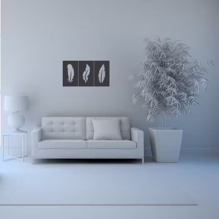 دیوارکوب طرح پر مدل fe-s01 مجموعه سه عددی