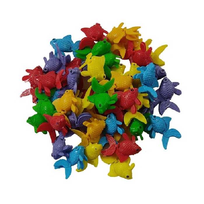 ابزار تزیین کیک به گز مدل ماهی دم متحرک مجموعه 50 عددی