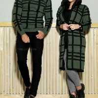 ست بافت زوج مانتو بلوز