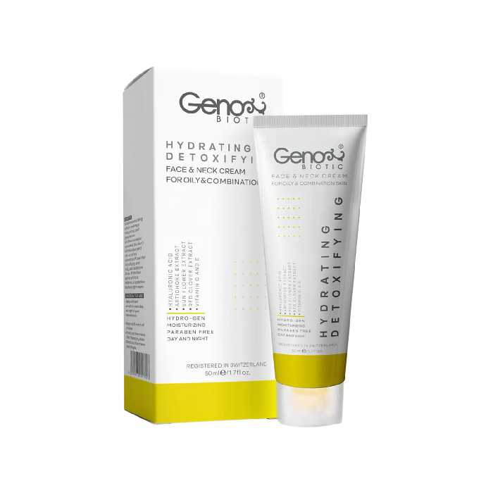 کرم رطوبت رسان صورت و گردن ژنوبایوتیک مناسب پوست های چرب و مختلط (بسته بندی جدید)   ((ارسال رایگان برای خرید بالای 900 تومان))