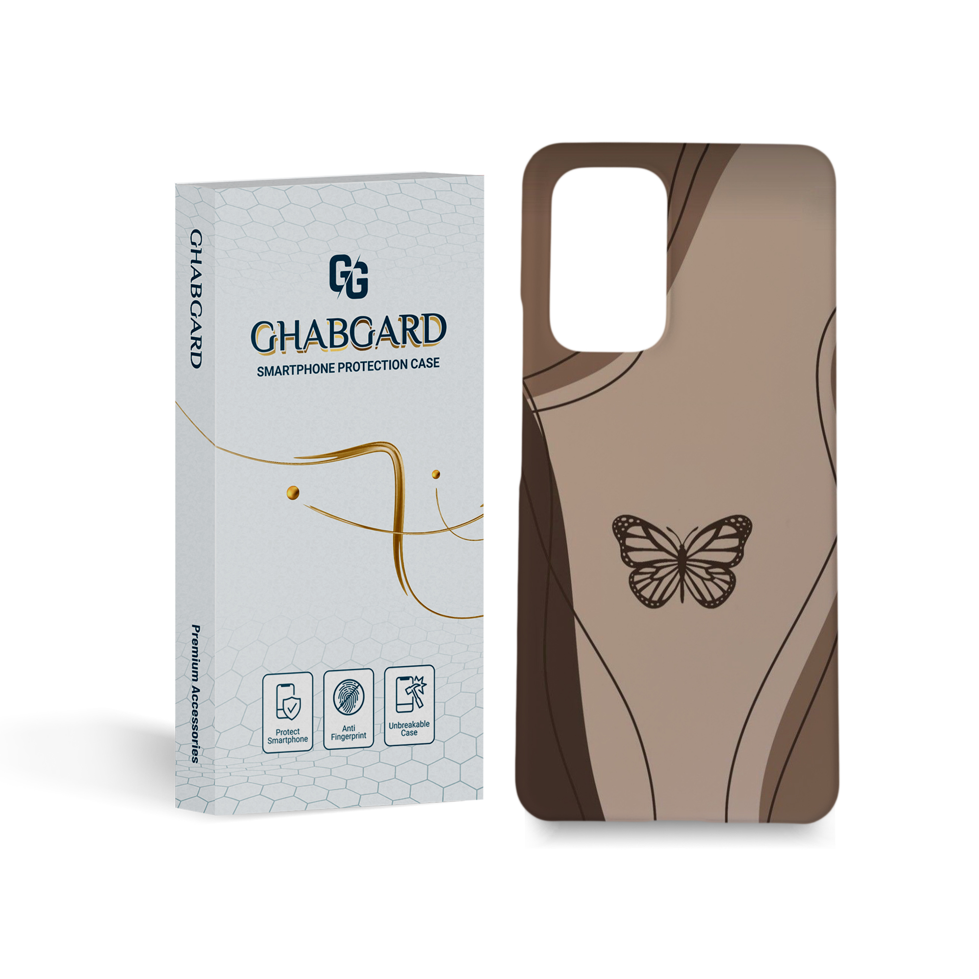 کاور گارد قاب مدل پروانه مناسب برای گوشی موبایل سامسونگ Galaxy A53   