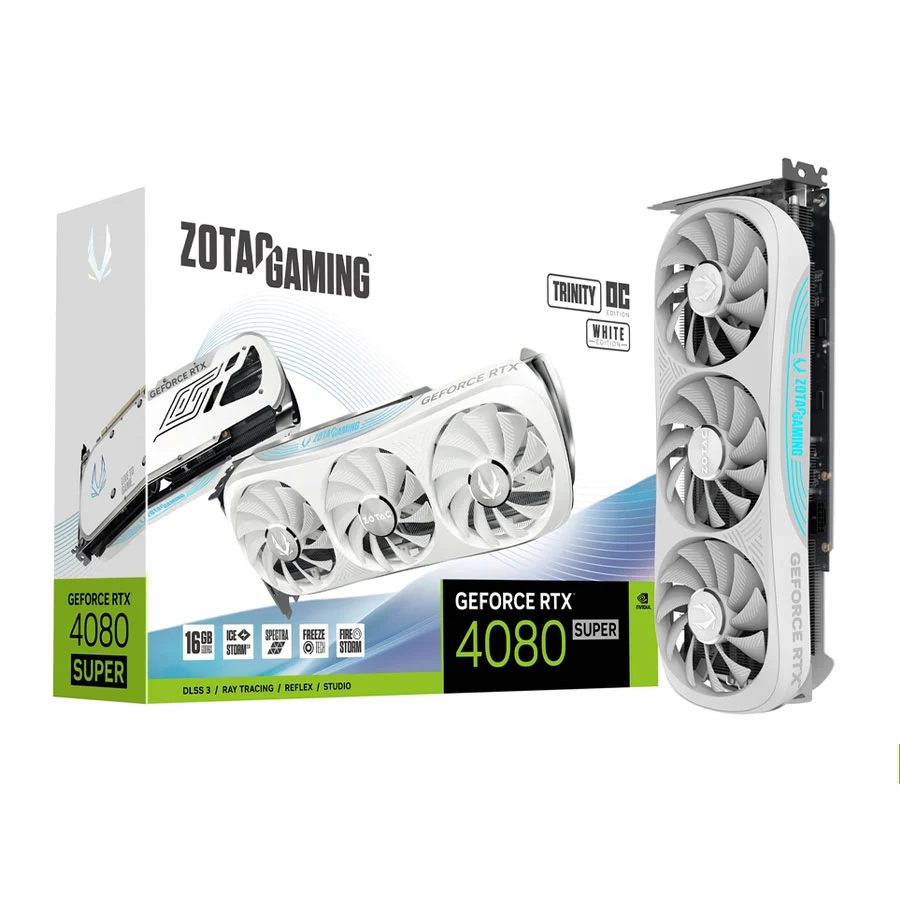 کارت گرافیک زوتاک GAMING GeForce RTX 4080 SUPER Trinity OC White Edition 16GB GDDR6X