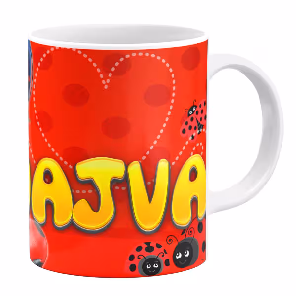 ماگ طرح دختر کفشدوزکی مدل نجوا