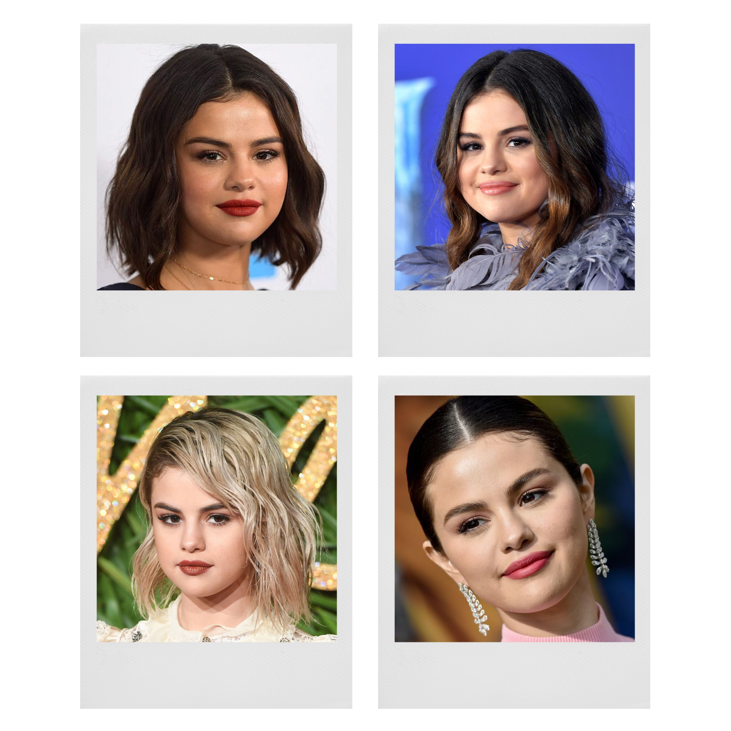 آویز تزیینی طرح سلنا گومز مدل P561 مجموعه 4 عددی