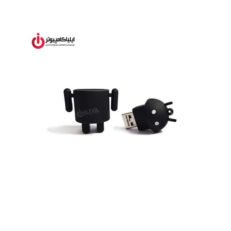 فلش مموری عروسکی کینگ فست مدل an-12 طرح اندروید سیاه ظرفیت 32 گیگابایت