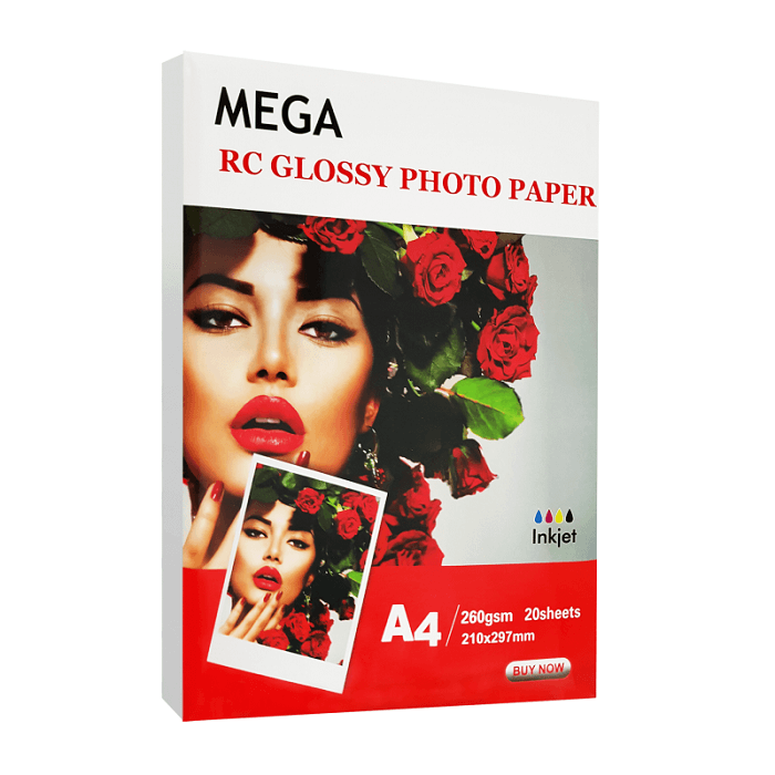 کاغذ فتو گلاسه براق 135 گرم مگا سایز A3