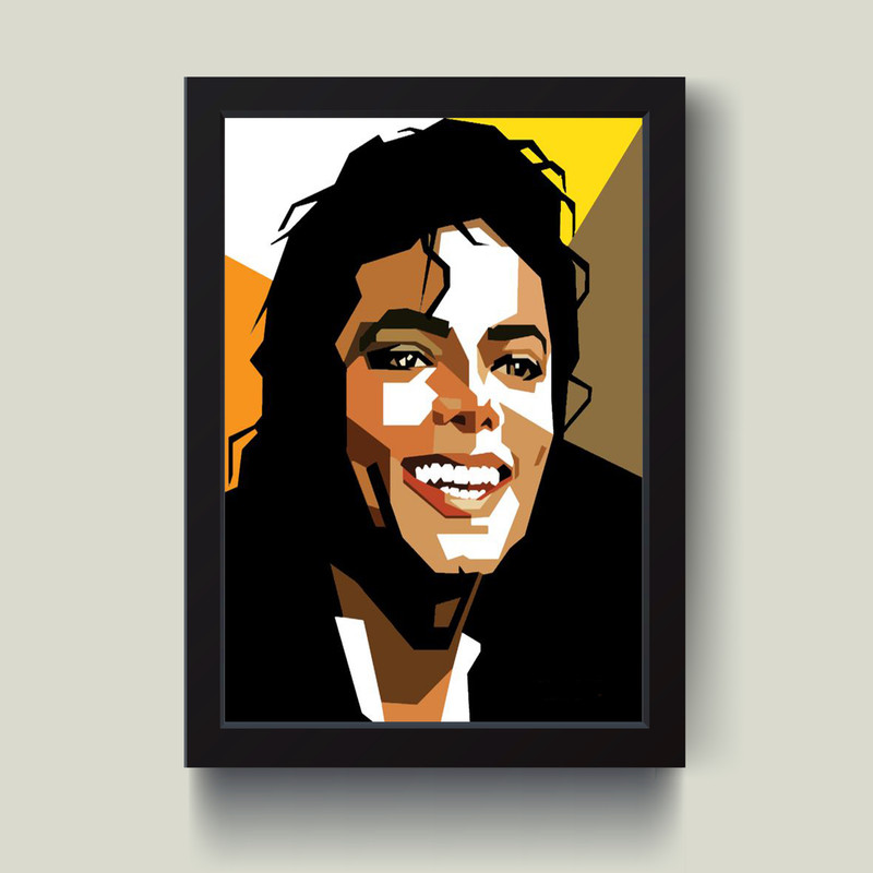 تابلو مدل مایکل جکسون michael jackson کد G14-35 | دنیای قاب