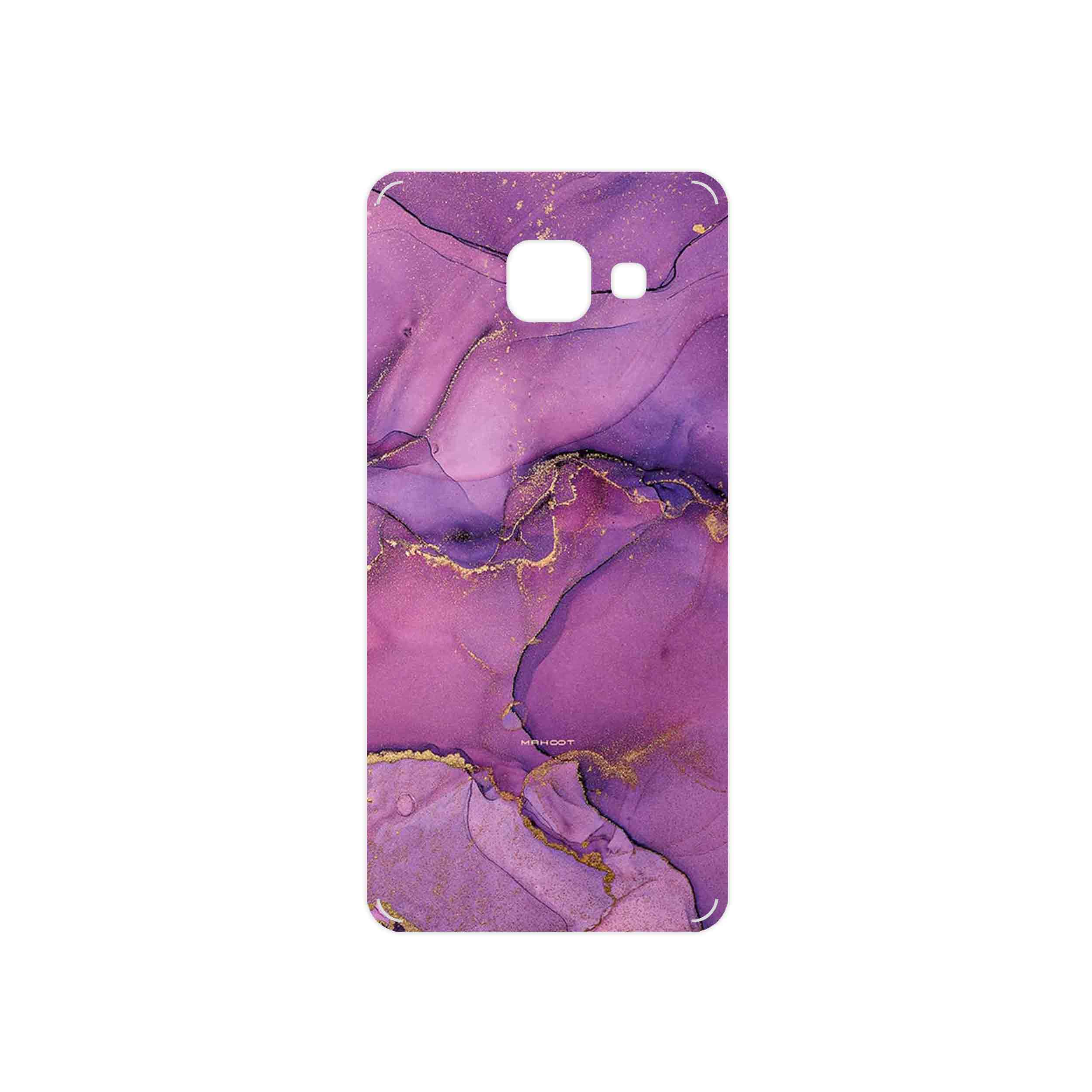 برچسب پوششی ماهوت مدل Purple Marble مناسب برای گوشی موبایل سامسونگ Galaxy A3 2016