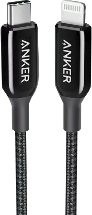 کابل شارژ 0.9 متری USB Type-C به Lightning انکر مدل PowerLine Plus III A8843