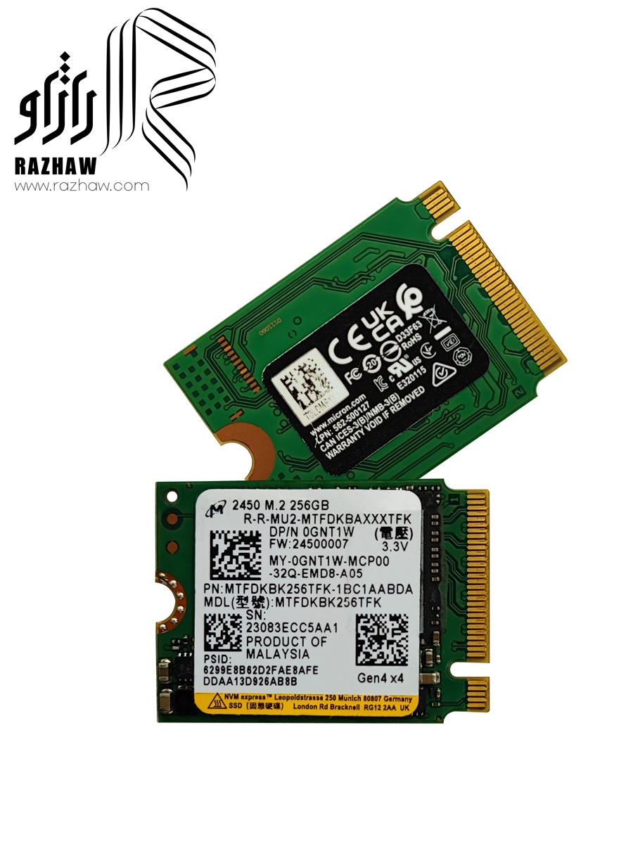 حافظه SSD سایز M2 2230 برند میکرون ظرفیت 256 گیگابایت
