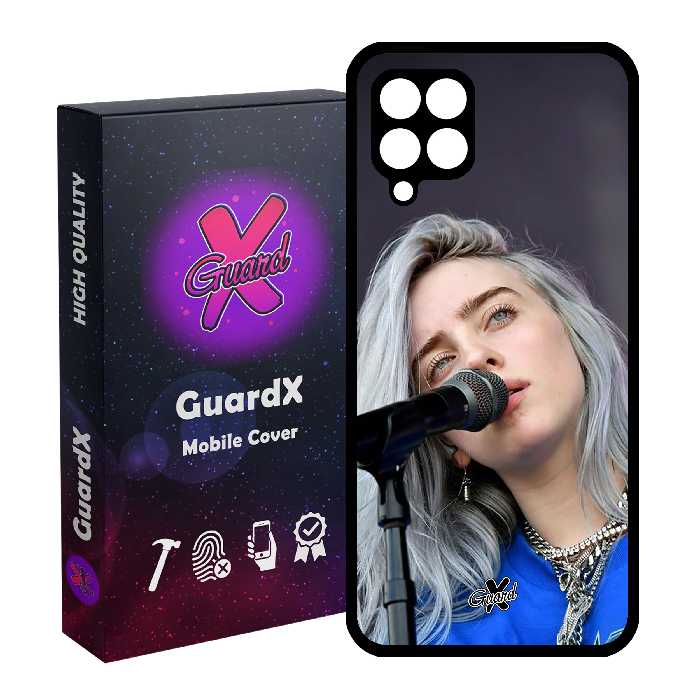 کاور گارد ایکس طرح Billie Eilish مدل Glass10242 مناسب برای گوشی موبایل سامسونگ Galaxy A22 4G
