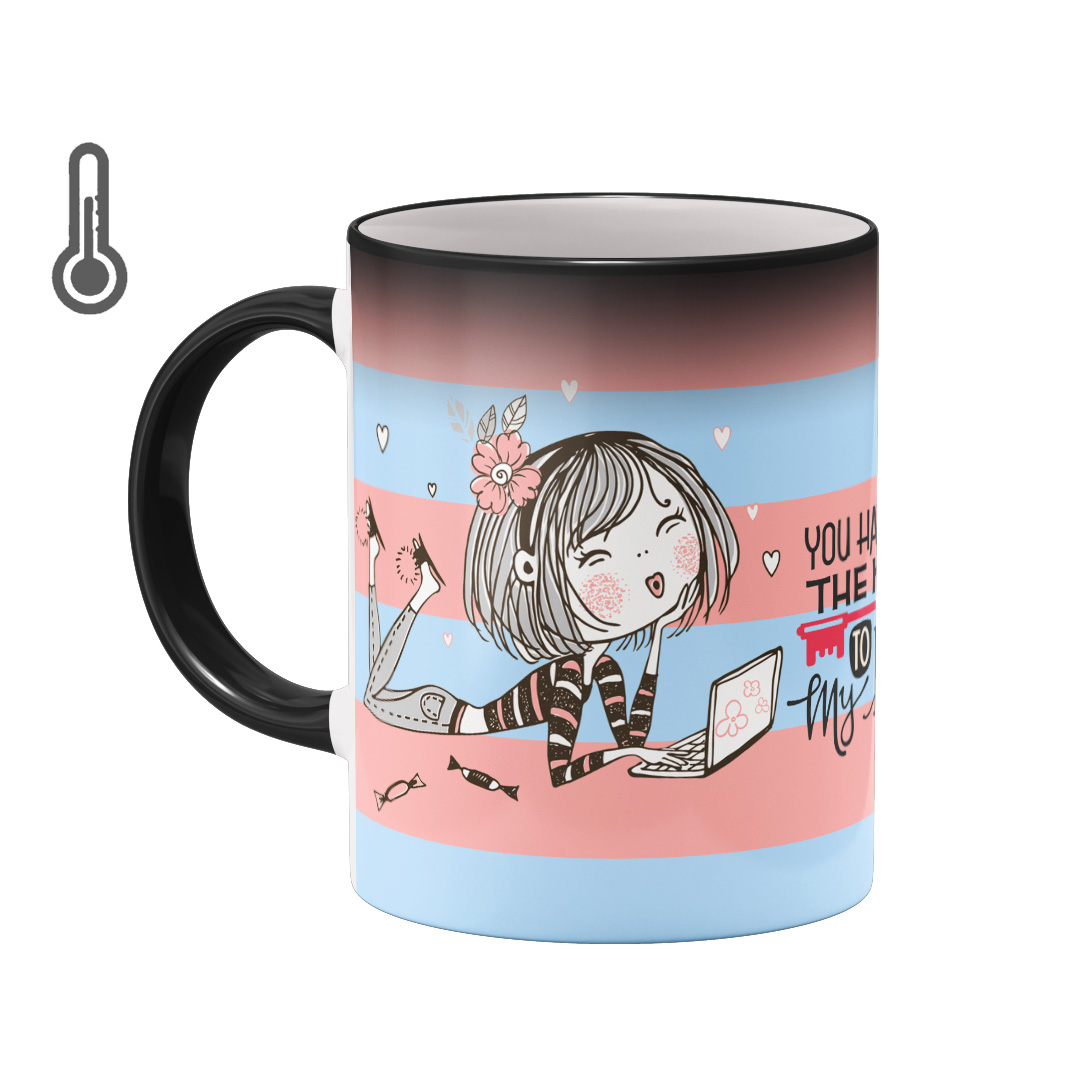 ماگ حرارتی بیگ ماگ مدل عاشقانه کد 1081