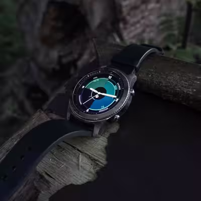 برچسب ماهوت طرح Night-Army-Pixel مناسب برای ساعت هوشمند سامسونگ Galaxy Gear S3 Classic