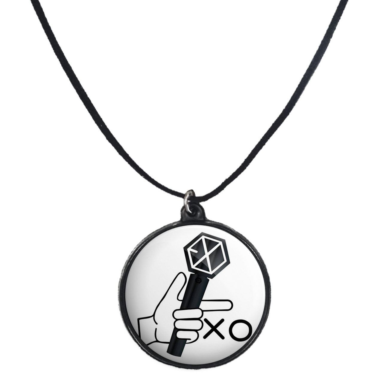 گردنبند پرمانه طرح exo کد pmb.14165 مدل دو طرفه